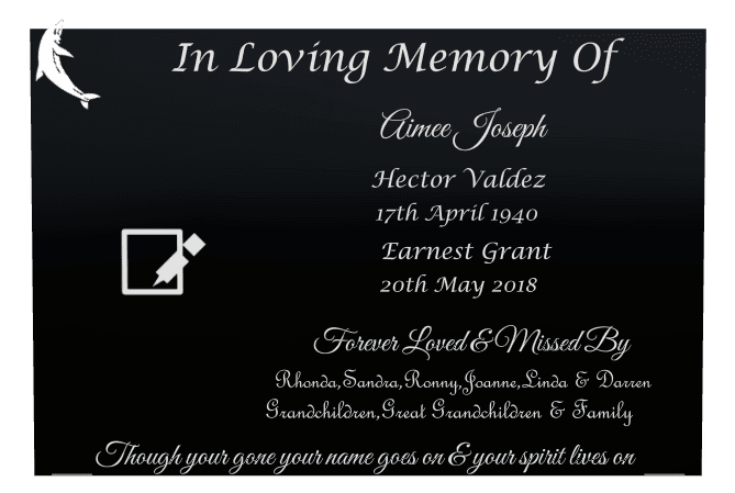 Square Laser-Etched Color Plaque – Forever Loved preview