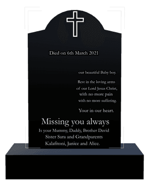 Curved Gable - No More Pain 2 memorial design preview