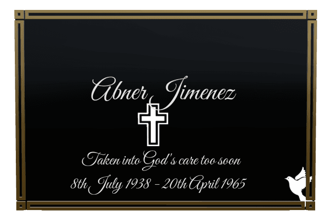 Square Laser-Etched Color Plaque – Cross Dove preview