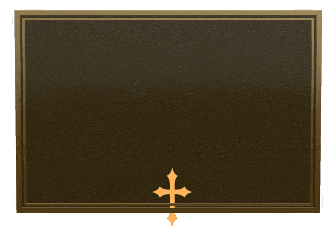 Square Bronze Plaque – Cross Plaque preview