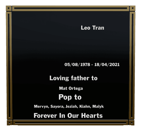 Square Laser-Etched Color Plaque – Loving Father preview