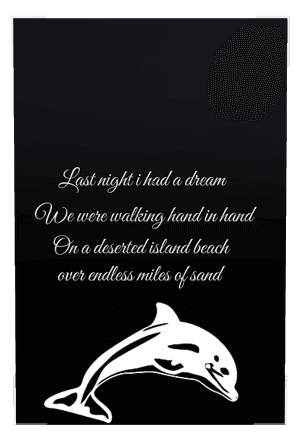 Square - Dolphin memorial design preview