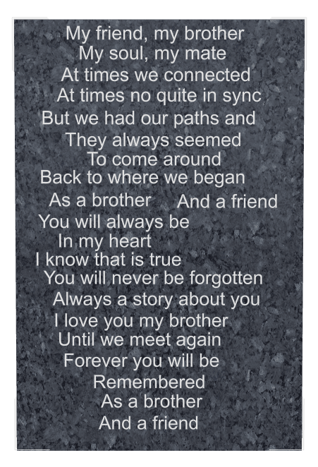 Square Traditional Engraved Plaque – Until we Meet Again preview