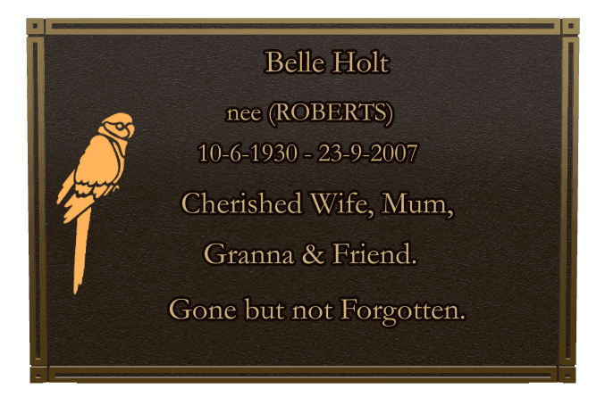 Bronze Plaque Bronze Plaque – Gone But Not Forgotten preview