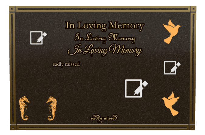 Bronze Plaque Bronze Plaque – In Loving Memory preview