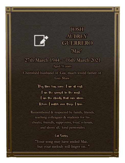 Square Bronze Plaque – Much Loved preview