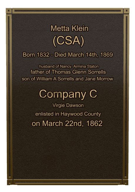 Square Bronze Plaque – Military Veteran preview