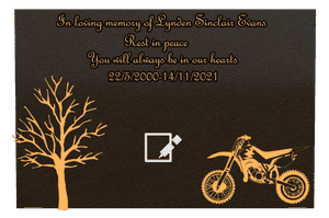 Bronze Plaque - Rest in Peace 2 memorial design preview