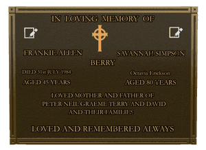 Square - In Loving Memory 31 memorial design preview