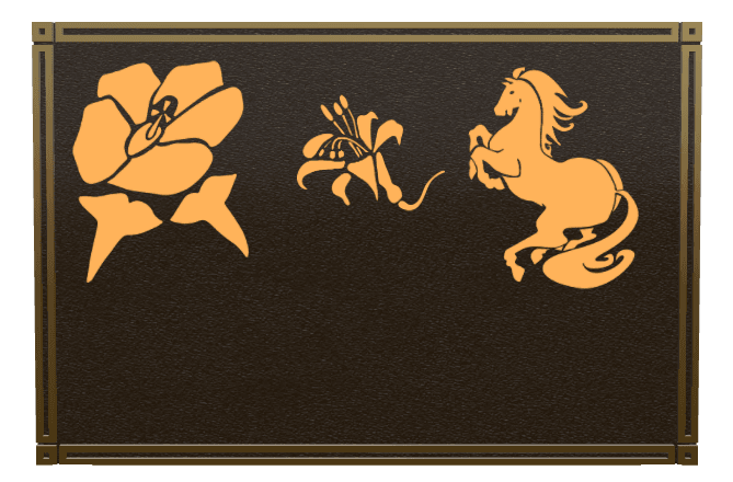 Bronze Plaque Bronze Plaque – Horse Rose preview