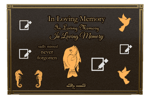 Bronze Plaque - In Loving Memory 10 memorial design preview
