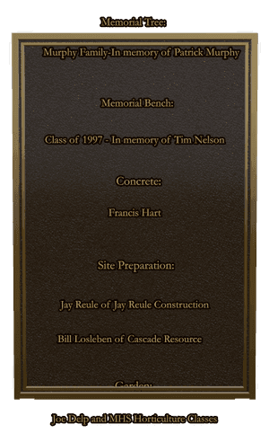 Square - Garden Plaque memorial design preview