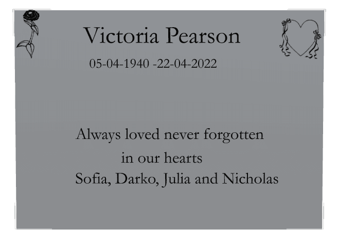 Square Stainless Steel Plaque – Flower Hearts preview