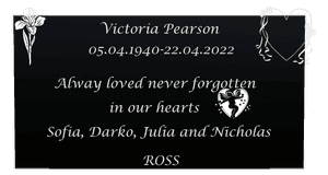 Square - Flower Heart memorial design preview