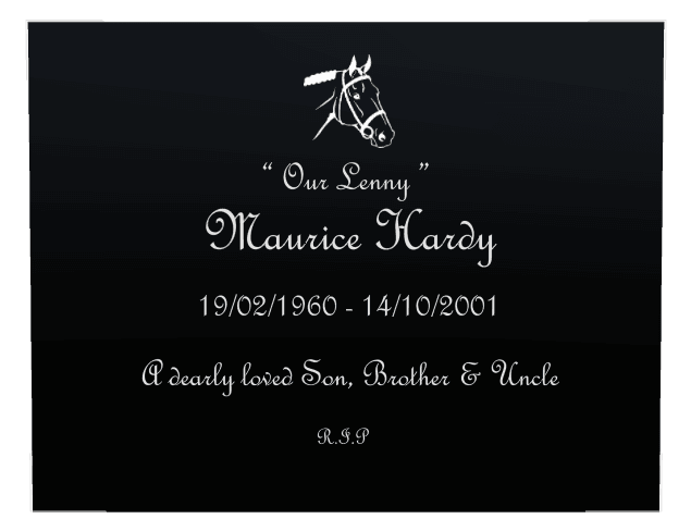 Square Laser-Etched Color Plaque – Dearly Loved preview