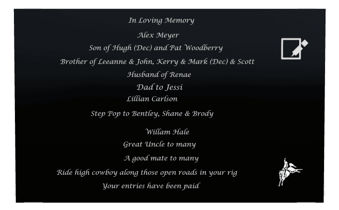 Square Laser-Etched Color Plaque – In Loving Memory preview