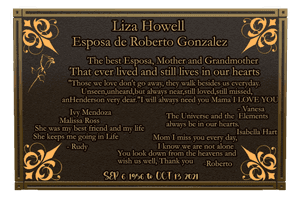 Bronze Plaque - My Best Friend memorial design preview