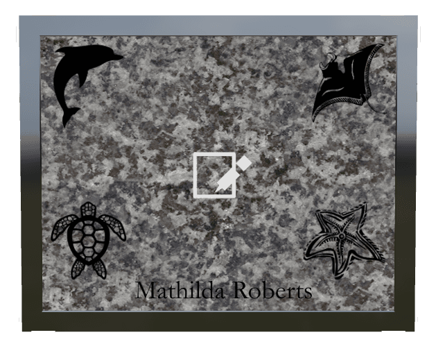 Square Full Color Plaque – Dolphin Fish preview