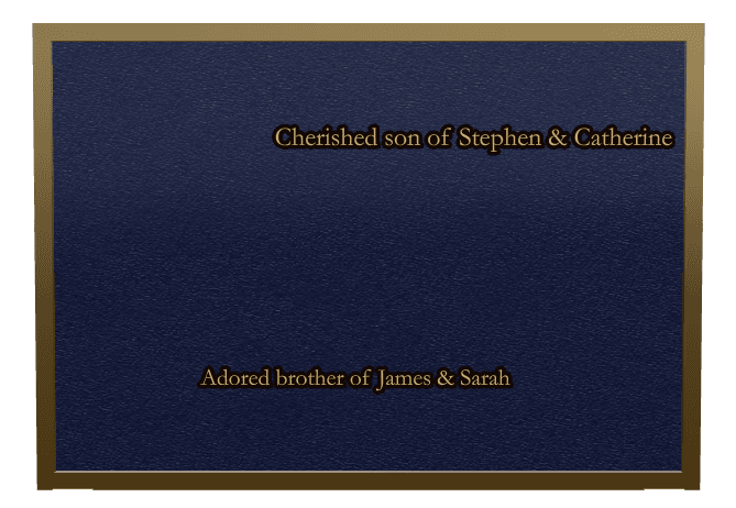Square Bronze Plaque – Forever in Our Hearts preview