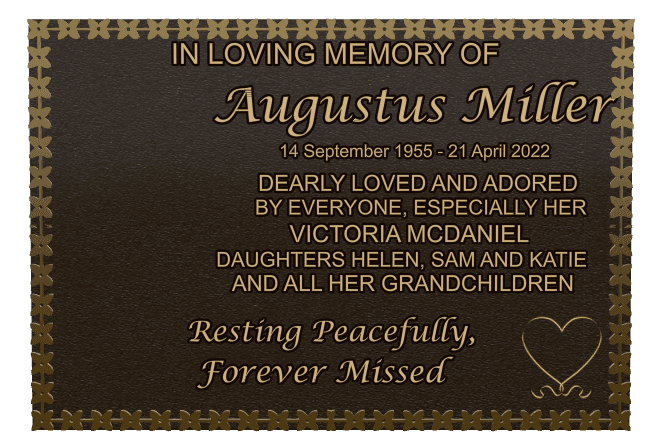 Bronze Plaque Bronze Plaque – In Loving Memory preview