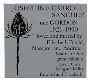 Memorial Stainless Steel Plaque preview