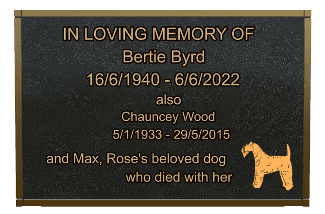 Square Bronze Plaque – In Loving Memory preview