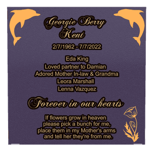 Square - Forever in Our Hearts 18 memorial design preview