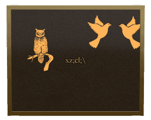 Rectangle Landscape Bird Dove memorial design preview