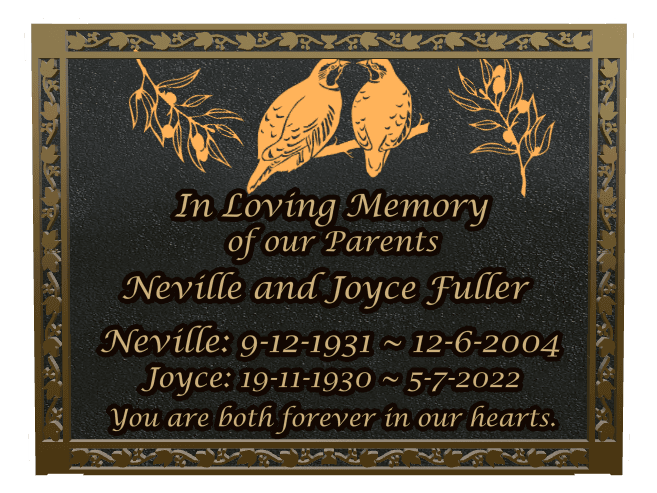Bronze Plaque Bronze Plaque – Forever in Our Hearts preview