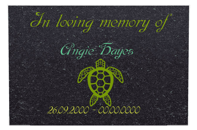 Square Traditional Engraved Plaque – In Loving Memory preview
