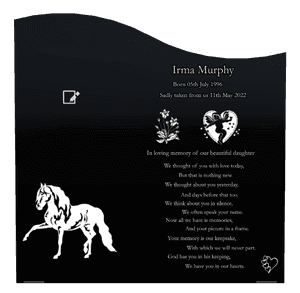 Left Wave - In Loving Memory 3 memorial design preview