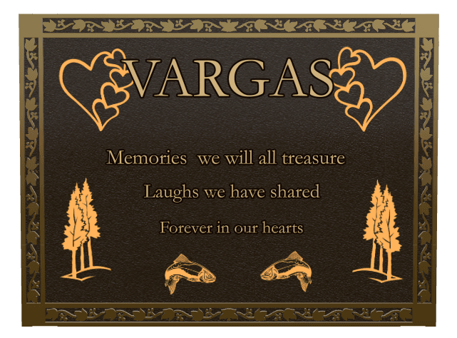 Bronze Plaque Bronze Plaque – Forever in Our Hearts preview