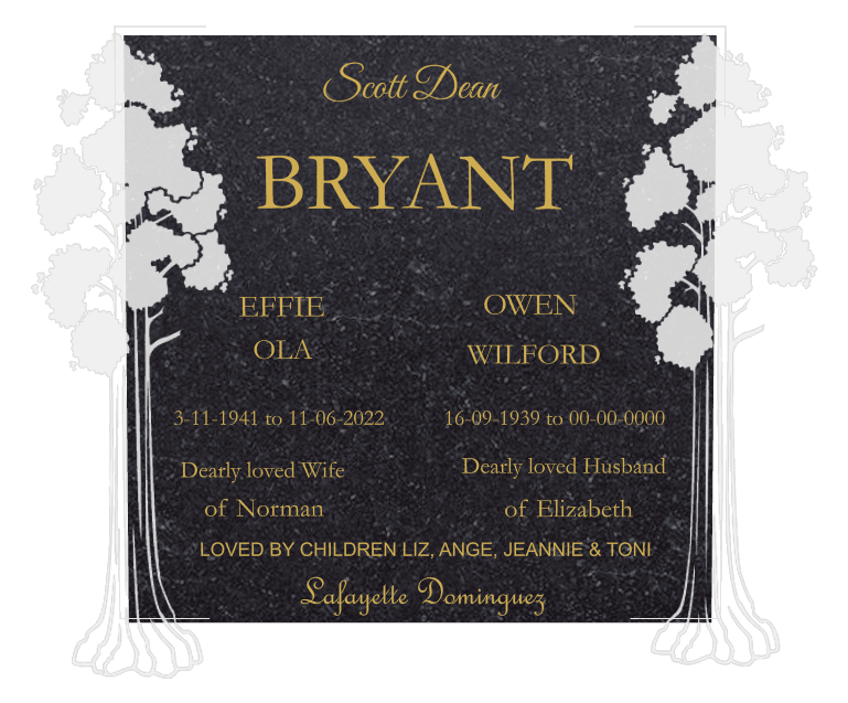 Square Traditional Engraved Headstone – Dearly Loved Headstone preview