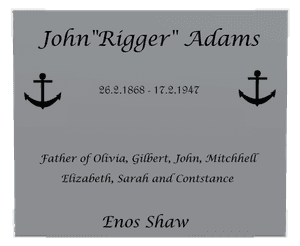 Stainless Steel Plaque - John Plaque memorial design preview