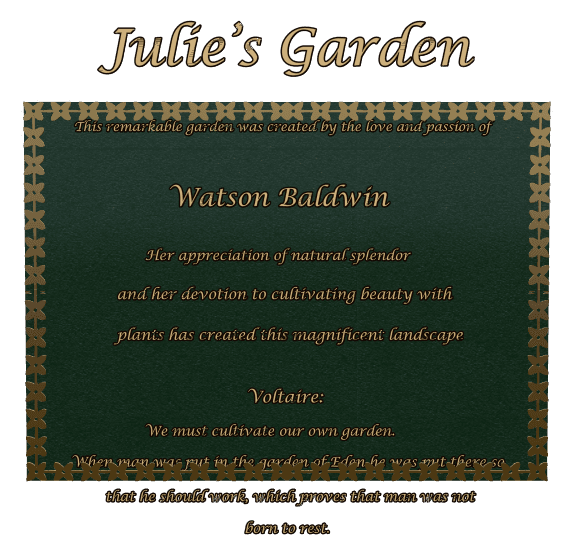 Rectangle (landscape) Bronze Plaque – Garden Memorial preview