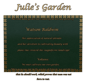 Rectangle Landscape Garden Plaque memorial design preview
