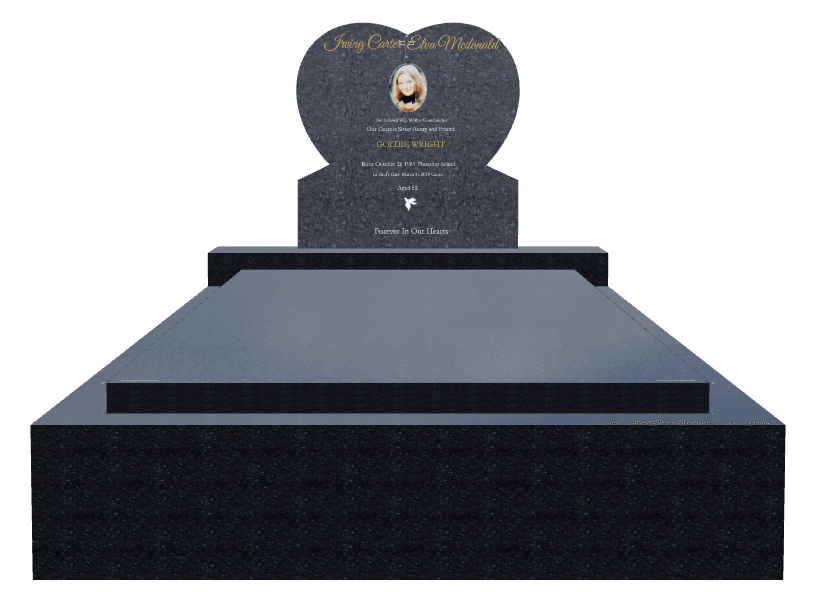 Traditional Engraved Monument – Forever in Our Hearts preview