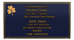 Square - Always in Our Thoughts memorial design preview