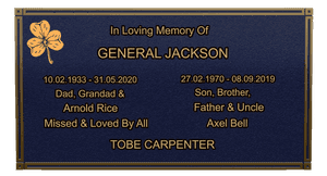 Square - Always in Our Thoughts Plaque memorial design preview