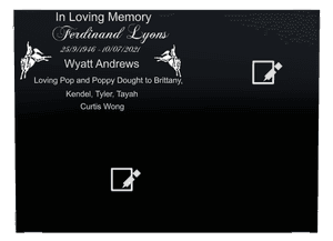Rectangle Landscape in Loving Memory 37 memorial design preview