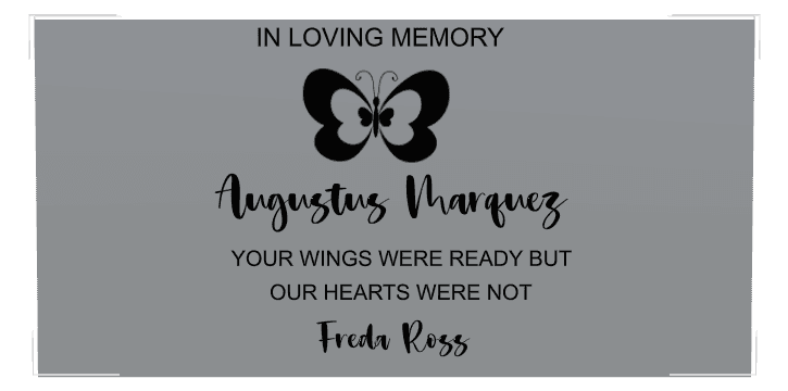 Stainless Steel Plaque Stainless Steel Plaque – Your Wings Were Ready But Our Hearts Were Not preview