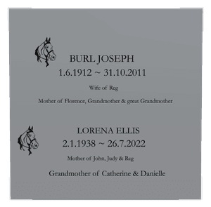 Stainless Steel Plaque - John 3 memorial design preview