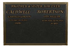 Rectangle Landscape Brother memorial design preview