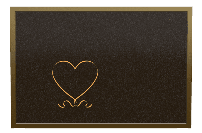 Square Bronze Plaque – Heart preview