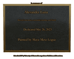 Rectangle Landscape Teacher 2 memorial design preview
