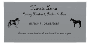 Rectangle Landscape Loving Husband 6 memorial design preview