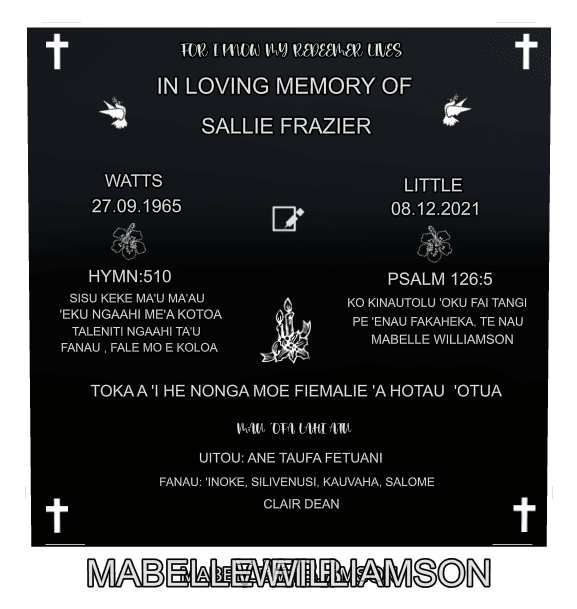 Square Laser-Etched Black Granite Headstone – My Redeemer Lives preview