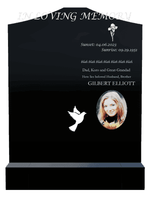 Cropped Peak - In Loving Memory 3 memorial design preview