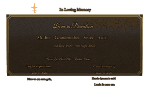 Rectangle Landscape in Loving Memory 3 memorial design preview