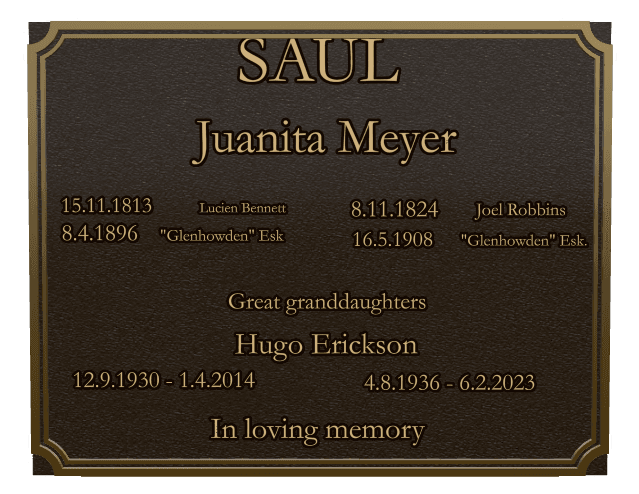 Rectangle (landscape) Bronze Plaque – In Loving Memory preview